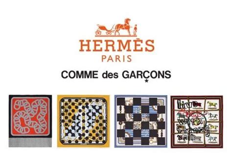 carre hermes comme des garcons|Le carré Hermès par Comme des Garçons .